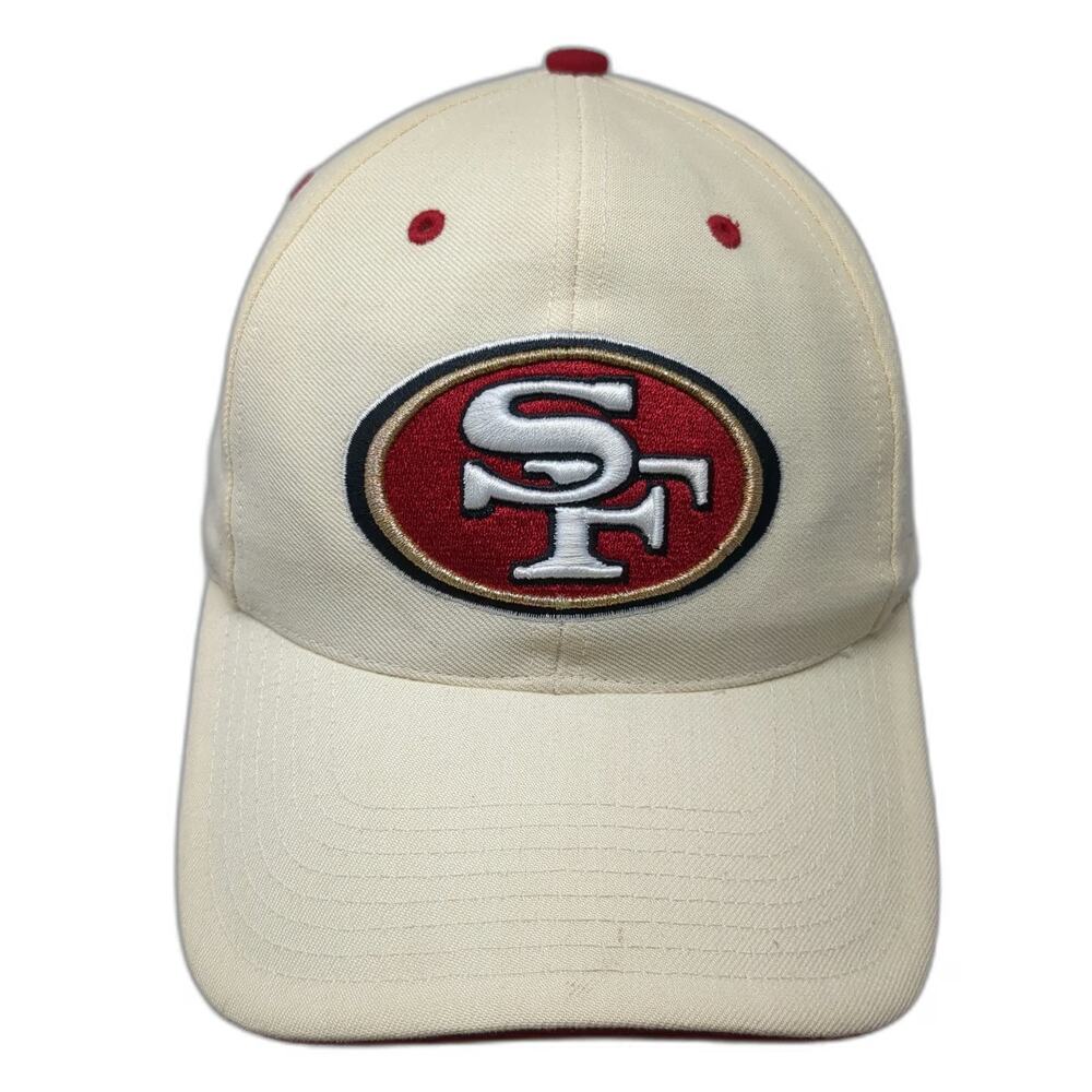 Twins Enterprise San Francisco 49ers NFL Cap Beige Size 7 1/4 Fitted Wool Blend